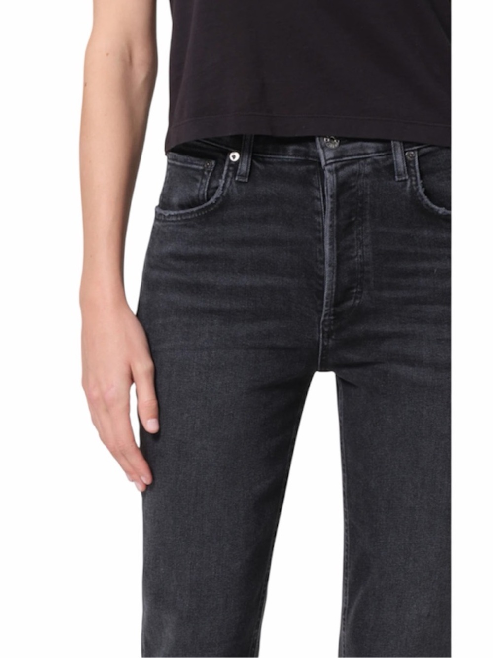 Agolde Riley High Rise Straight Crop (Stretch)
IN PANORAMIC Color Sz 27 - Picture 14 of 14